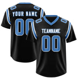 Custom Black Personalized Shoulder Cut Two-Tone Authentic Football Jersey