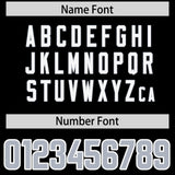 Custom Black Personalized Shoulder Cut Two-Tone Authentic Football Jersey