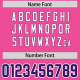 Custom Pink Personalized Shoulder Cut Two-Tone Authentic Football Jersey