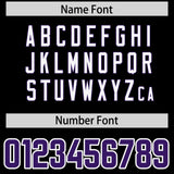 Custom Black Personalized Shoulder Cut Two-Tone Authentic Football Jersey