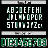 Custom Black Personalized Shoulder Cut Two-Tone Authentic Football Jersey