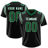 Custom Black Personalized Shoulder Cut Two-Tone Authentic Football Jersey
