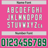 Custom Pink Personalized Shoulder Cut Two-Tone Authentic Football Jersey