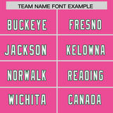 Custom Pink Personalized Shoulder Cut Two-Tone Authentic Football Jersey
