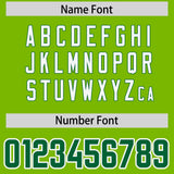 Custom Neon Green Personalized Shoulder Cut Two-Tone Authentic Football Jersey
