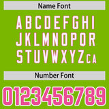 Custom Neon Green Personalized Shoulder Cut Two-Tone Authentic Football Jersey