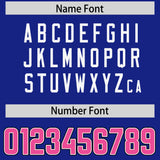 Custom Royal Personalized Shoulder Cut Two-Tone Authentic Football Jersey