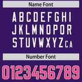 Custom Purple Personalized Shoulder Cut Two-Tone Authentic Football Jersey