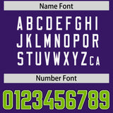 Custom Purple Personalized Shoulder Cut Two-Tone Authentic Football Jersey