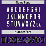 Custom Purple Personalized Shoulder Cut Two-Tone Authentic Football Jersey