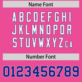Custom Pink Personalized Shoulder Cut Two-Tone Authentic Football Jersey