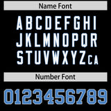 Custom Black Personalized Shoulder Cut Two-Tone Authentic Football Jersey