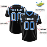 Custom Black Personalized Shoulder Cut Two-Tone Authentic Football Jersey