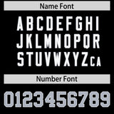 Custom Black Personalized Shoulder Cut Two-Tone Authentic Football Jersey