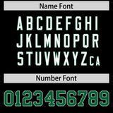 Custom Black Personalized Shoulder Cut Two-Tone Authentic Football Jersey