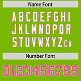 Custom Neon Green Personalized Shoulder Cut Two-Tone Authentic Football Jersey