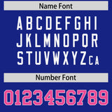Custom Royal Personalized Shoulder Cut Two-Tone Authentic Football Jersey