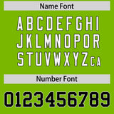 Custom Neon Green Personalized Shoulder Cut Two-Tone Authentic Football Jersey