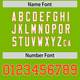 Custom Neon Green Personalized Shoulder Cut Two-Tone Authentic Football Jersey