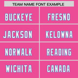 Custom Pink Personalized Shoulder Cut Two-Tone Authentic Football Jersey
