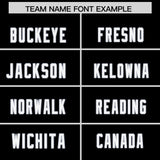 Custom Black Personalized Shoulder Cut Two-Tone Authentic Football Jersey