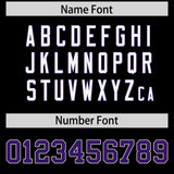 Custom Black Personalized Shoulder Cut Two-Tone Authentic Football Jersey
