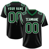 Custom Black Personalized Shoulder Cut Two-Tone Authentic Football Jersey