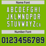 Custom Neon Green Personalized Shoulder Cut Two-Tone Authentic Football Jersey