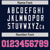 Custom Navy Personalized Shoulder Cut Two-Tone Authentic Football Jersey
