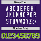 Custom Purple Personalized Shoulder Cut Two-Tone Authentic Football Jersey