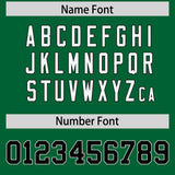 Custom Kelly Green Personalized Shoulder Cut Two-Tone Authentic Football Jersey