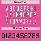 Custom Pink Personalized Shoulder Cut Two-Tone Authentic Football Jersey