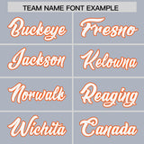Custom Silver Personalized Shoulder Cut Two-Tone Authentic Football Jersey