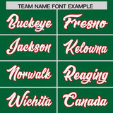 Custom Kelly Green Personalized Shoulder Cut Two-Tone Authentic Football Jersey