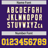 Custom Purple Personalized Shoulder Cut Two-Tone Authentic Football Jersey