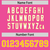 Custom Pink Personalized Shoulder Cut Two-Tone Authentic Football Jersey