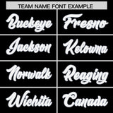 Custom Black Personalized Shoulder Cut Two-Tone Authentic Football Jersey