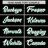 Custom Black Personalized Shoulder Cut Two-Tone Authentic Football Jersey