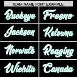 Custom Black Personalized Shoulder Cut Two-Tone Authentic Football Jersey