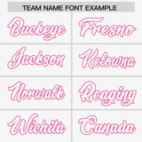 Custom White Personalized Shoulder Cut Two-Tone Authentic Football Jersey
