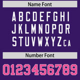 Custom Purple Personalized Shoulder Cut Two-Tone Authentic Football Jersey