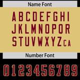 Custom Black Crimson Raglan Sleeves Personalized Pattern Authentic Football Jersey