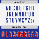 Custom Royal Red Raglan Sleeves Personalized Pattern Authentic Football Jersey