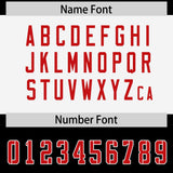 Custom Black Red Raglan Sleeves Personalized Pattern Authentic Football Jersey