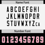 Custom Black Light Pink Raglan Sleeves Personalized Pattern Authentic Football Jersey