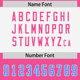 Custom Pink Powder Blue Raglan Sleeves Personalized Pattern Authentic Football Jersey