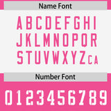 Custom Pink Pink Raglan Sleeves Personalized Pattern Authentic Football Jersey