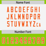 Custom Neon Green Orange Raglan Sleeves Personalized Pattern Authentic Football Jersey