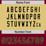 Custom Crimson Black Raglan Sleeves Personalized Pattern Authentic Football Jersey