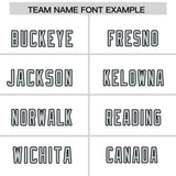 Custom White Black Raglan Sleeves Personalized Pattern Authentic Football Jersey